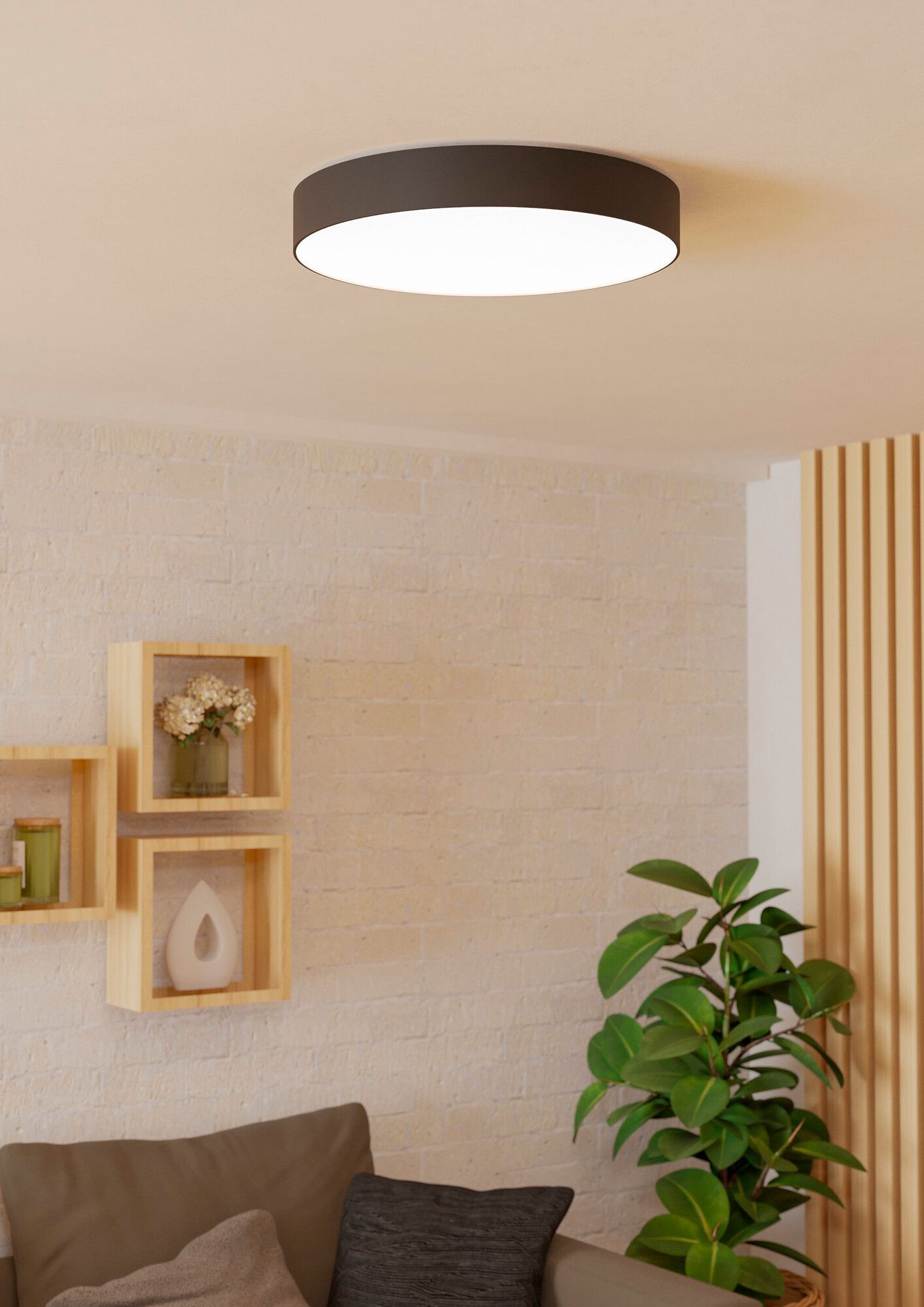 LED-Deckenleuchte Eglo GALLIZZI-Z 28W 0…3500lm 2700…6500K DIM Ø490mm schwarz