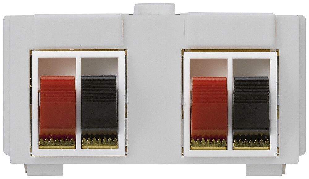 Modulo multimedia M3 con 4×LS morsetti rosso/ne kallysto grigio chiaro
