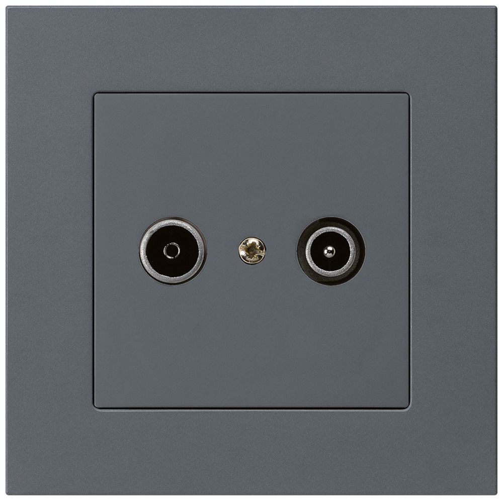 Prise de passage ENC kallysto.pro R/TV 19dB anthracite