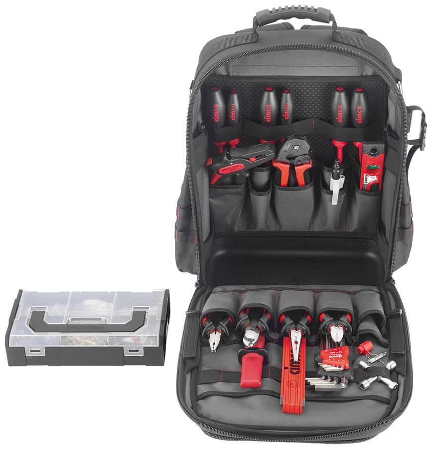 Sac à dos à outils Cimco Ergo-XL30 24 pièces avec L-BOXX Mini