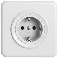 UP-Steckdose STANDARDdue SNAPFIX® SCHUKO 16A 230V 90×90mm weiss