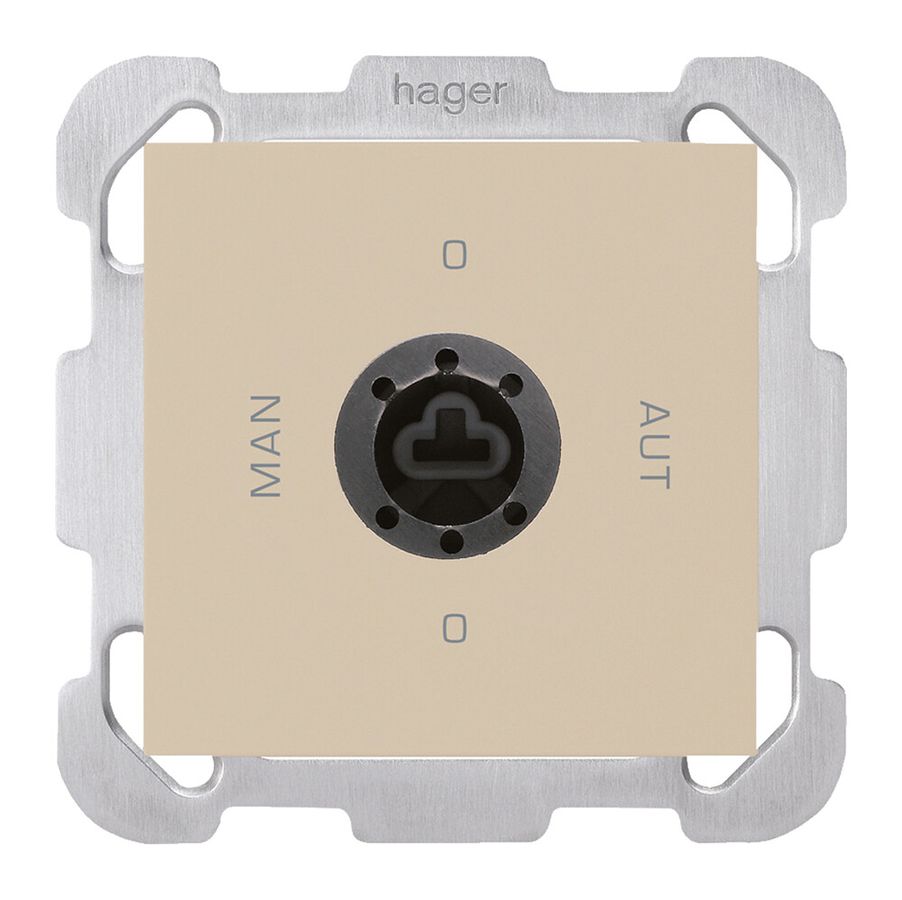 UP-Drehschalter 0-Man-0-Aut. kallysto 2/1L beige für Schloss