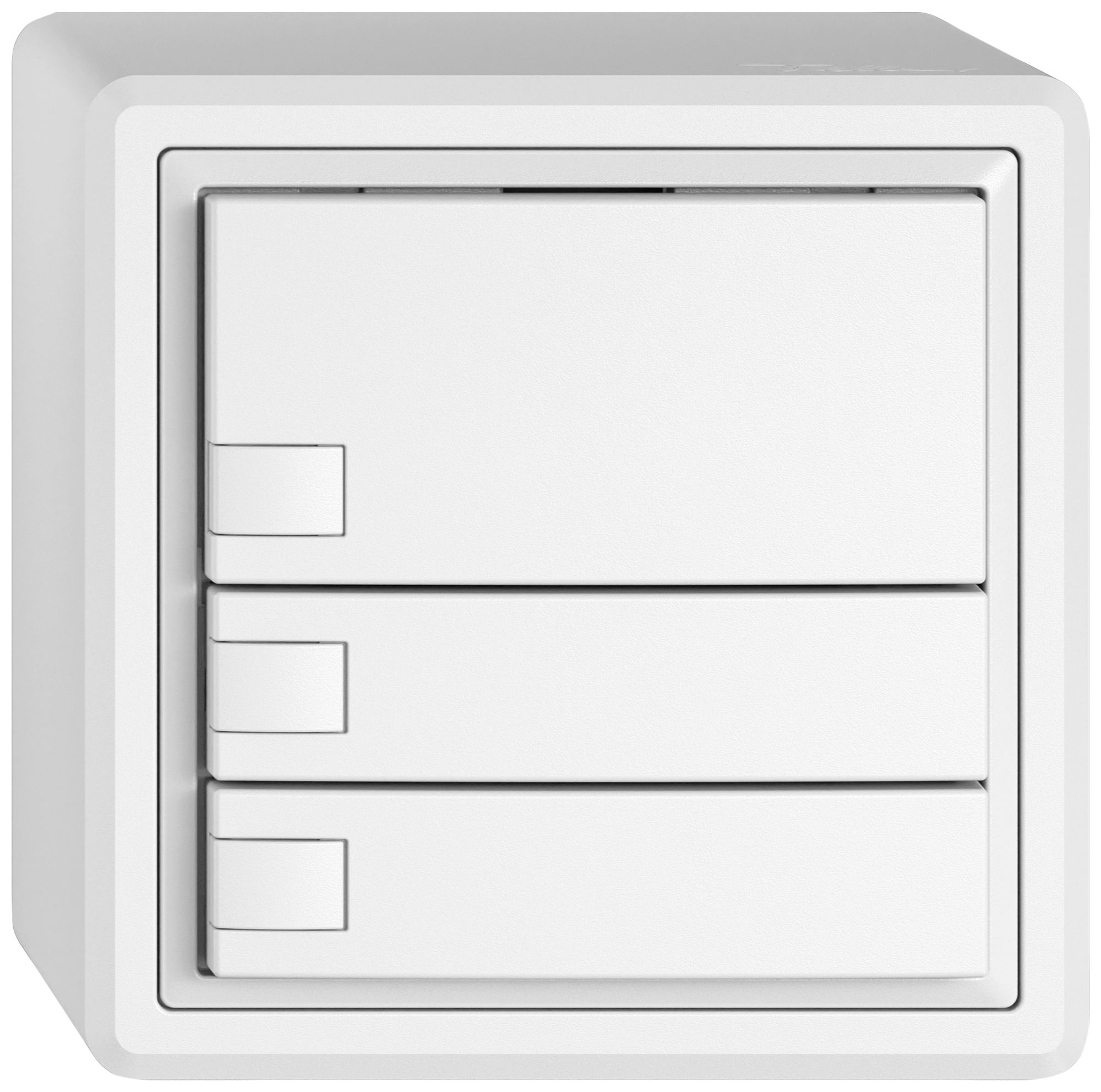 Pulsante KNX RGB AP EDIZIO.liv SNAPFIX® sensore temp.s.LED 3× com.1T bi