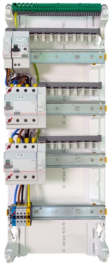 Centralino AP Legrand 4-file 52 UM bianco