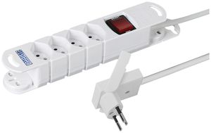 Steckdosenleiste Steffen VARIABL Skate 4×T13 3m weiss