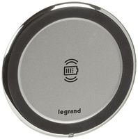 UP-Wireless Ladestation Legrand 15W IP44/IK08 grau Ø87×24mm