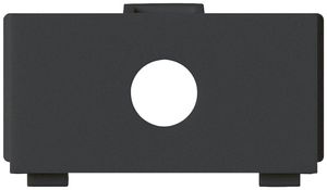 Modulo multimedia kallysto M3 vuoto per 1 connettore F/jack 6.35 Ø9.6 nero