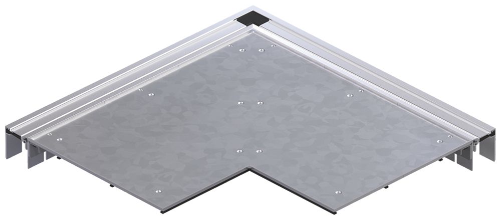 Angle plat tehalit BKB supérieur vasque intérieur pour canal de sol 300×448×3mm