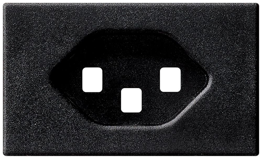 Pezzo frontale Ha 1×tipo 23 FLF nero con molle con morsetti a vite