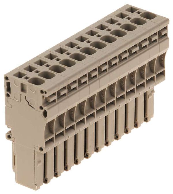 Stecker Weidmüller ZP 4/1AN/12 Zugfeder 4mm² 12L beige