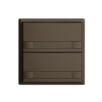 KNX-Taster RGB EDUE, 250mW, o.LED, m.Papiereinlage, 2×Taste, 2×Tastenb., cof