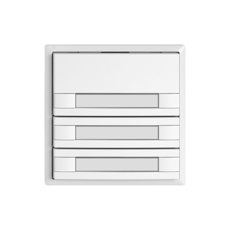 Universaltaster EDIZIO.liv UNI SNAPFIX® 12…48V o.LED 3× 2-Tbed.Pap.ws