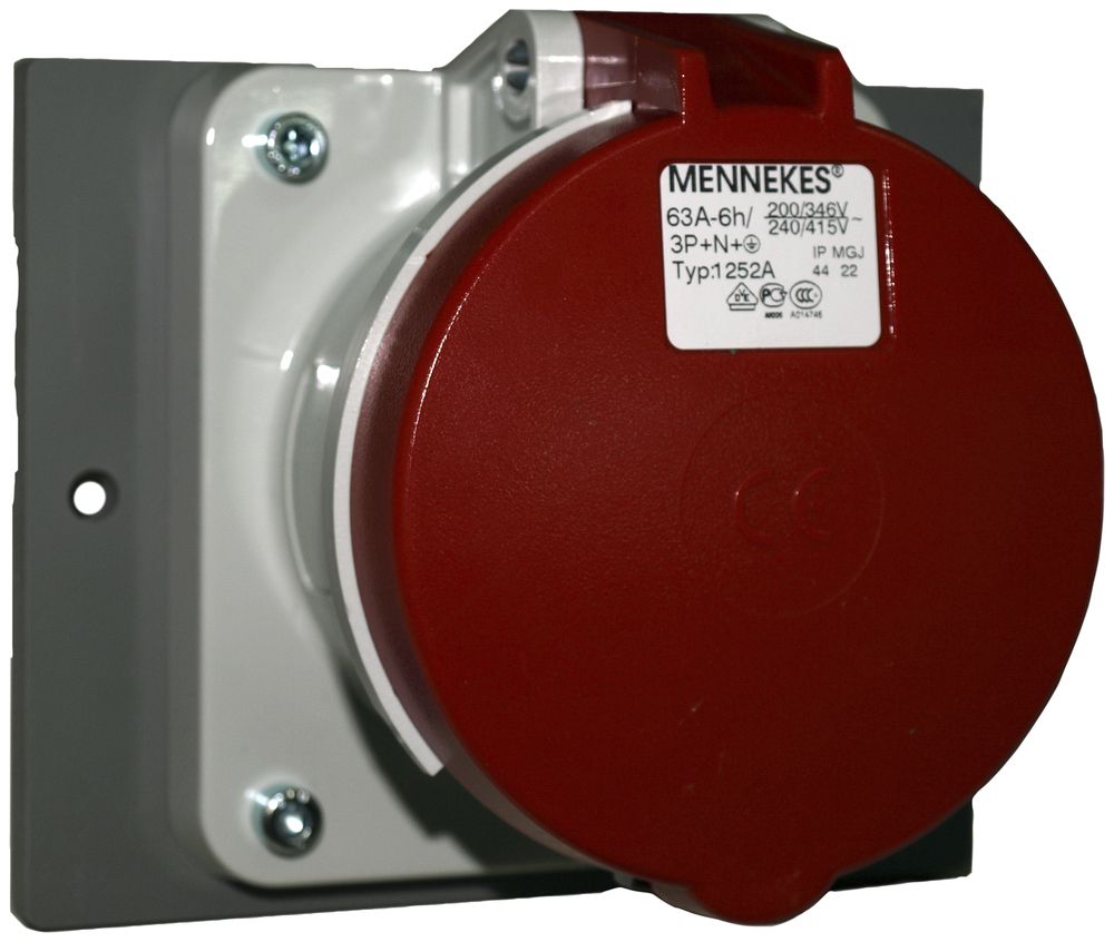 Presa CEE Mennekes 6h diritto