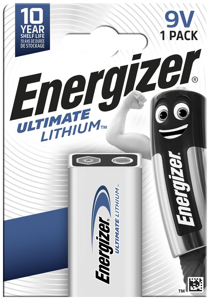 Batterie Energizer Ultimate Lithium 9V, L522, Blister à 1 Stück