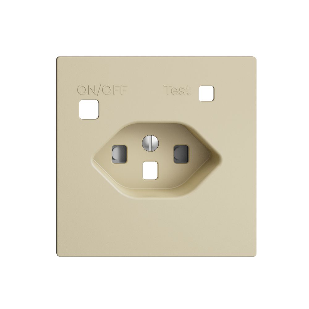 Frontset EDIZIOdue zu FI-Steckdose F, T23, shutter, vanille