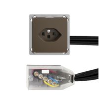 Prise INC EDIZIOdue T23 L2 coffee pour câble plat Technofil