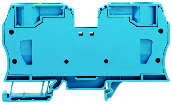 Borne de passage Weidmüller ZDU 35 connexion à ressort 35mm² TS35 bleu