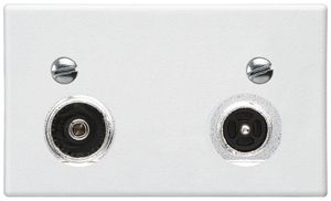 FLF-Antennendose Hager R-TV 19dB 2GHz weiss