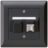 UP-Montage-Set kallysto.line C Kat.6 1RJ45/s schwarz