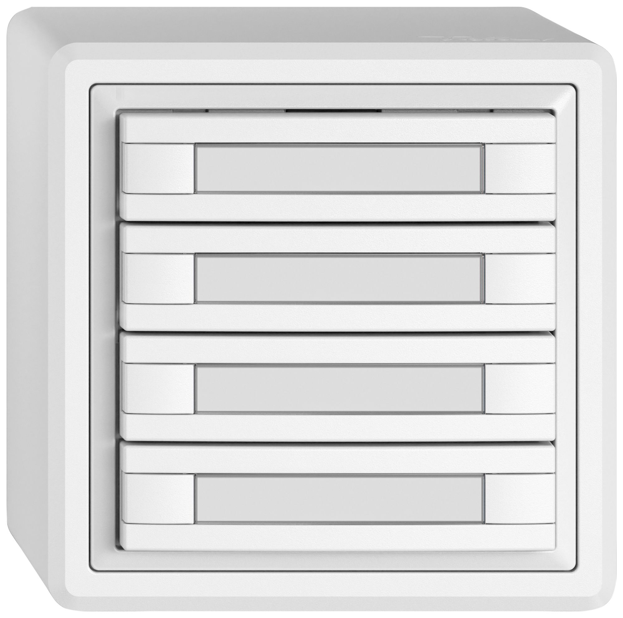 Pulsante KNX RGB AP EDIZIO.liv SNAPFIX® sensore temp.s.LED targ.8× com.1T bi