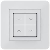 UP-KNX-Storentaster Hager BA kallysto.trend C 4-fach 94×94mm weiss