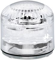 Sirene Hugentobler SIR-E LED M mit Licht, klar, ohne Sockel, IP65, Ø92×87.5mm