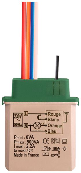EB-RF-Dimmaktor Power YOKIS 5…300VA 500W 230V 2.4GHz