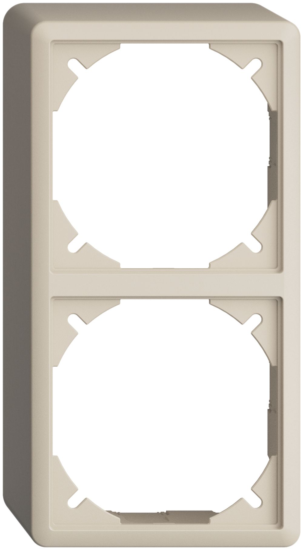 Cappa EDIZIOdue 54mm I-I crema, per combinazione verticale/orizzontale