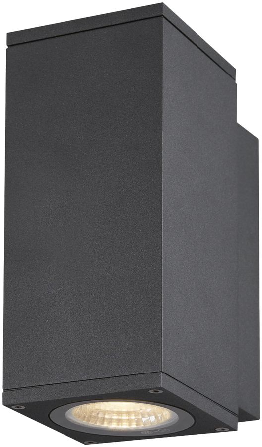 LED-Wandleuchte SLV ENOLA SQUARE S 6W 450lm 3000/4000K IP65 anthrazit