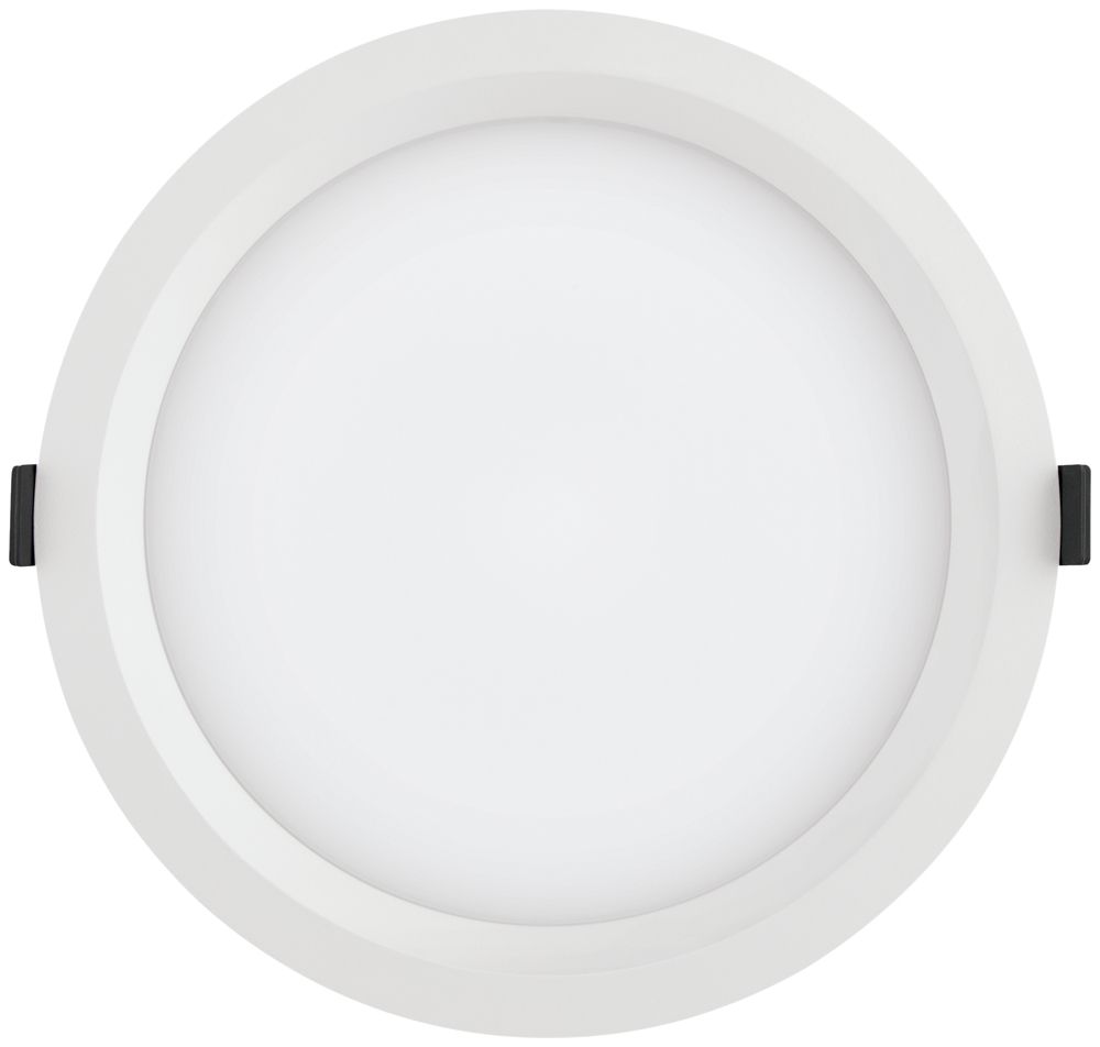 Downlight LED INC LDV ALU DN 200, DALI 35W 3000K IP44, 100°, blanc