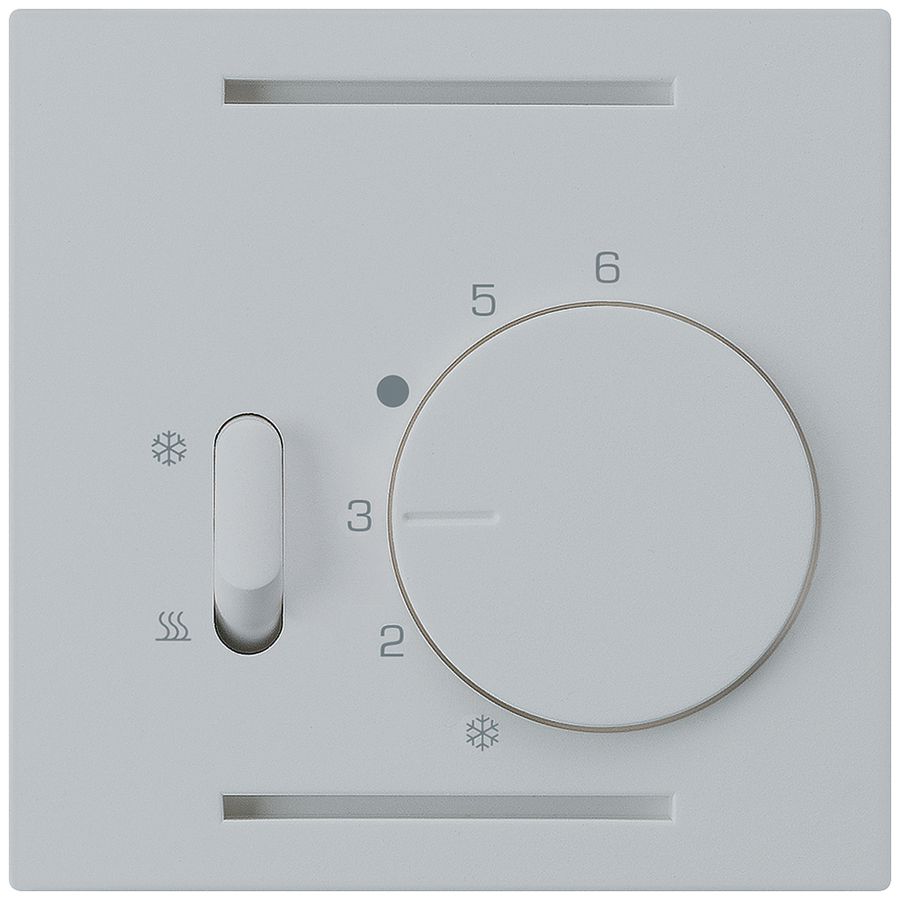 Termostato Hager kallysto A, con interr.di riscald./raffred., grigio chiaro