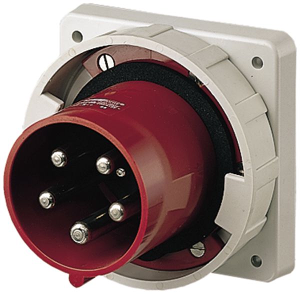 Apparatestecker 63A IP67 5P 6h 400V, Mennekes, grau