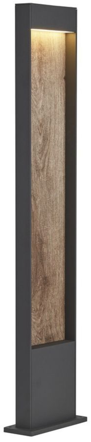 LED-Pollerleuchte SLV FLATT POLE 100 9.7W 3000/4000K 400lm IP65 anthrazit/Holz