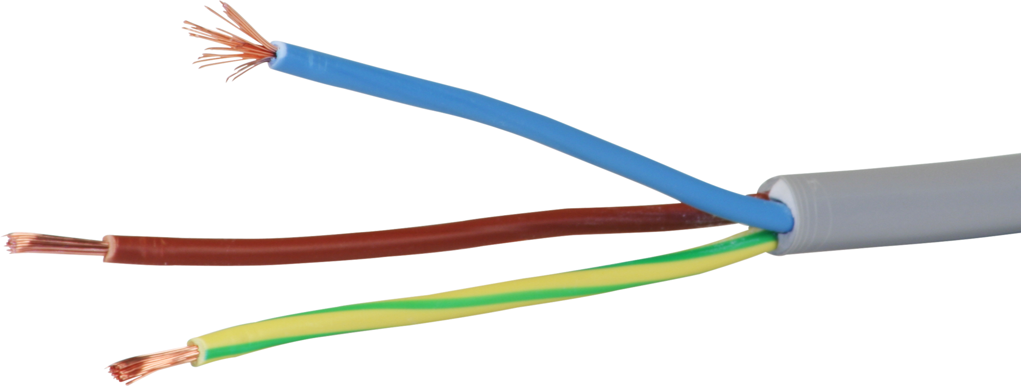 Kabel Td 3×1.5mm² LNPE grau Eca