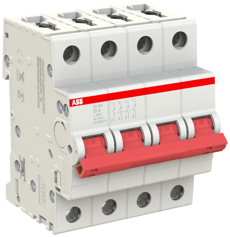 REG-Lasttrennschalter ABB pro M compact SD204/25 25A 4P 440V 4TE