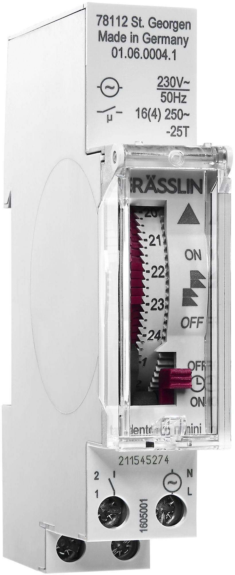 Interrupteur horaire AMD talento 111 mini, On-Off-Timer, plombable