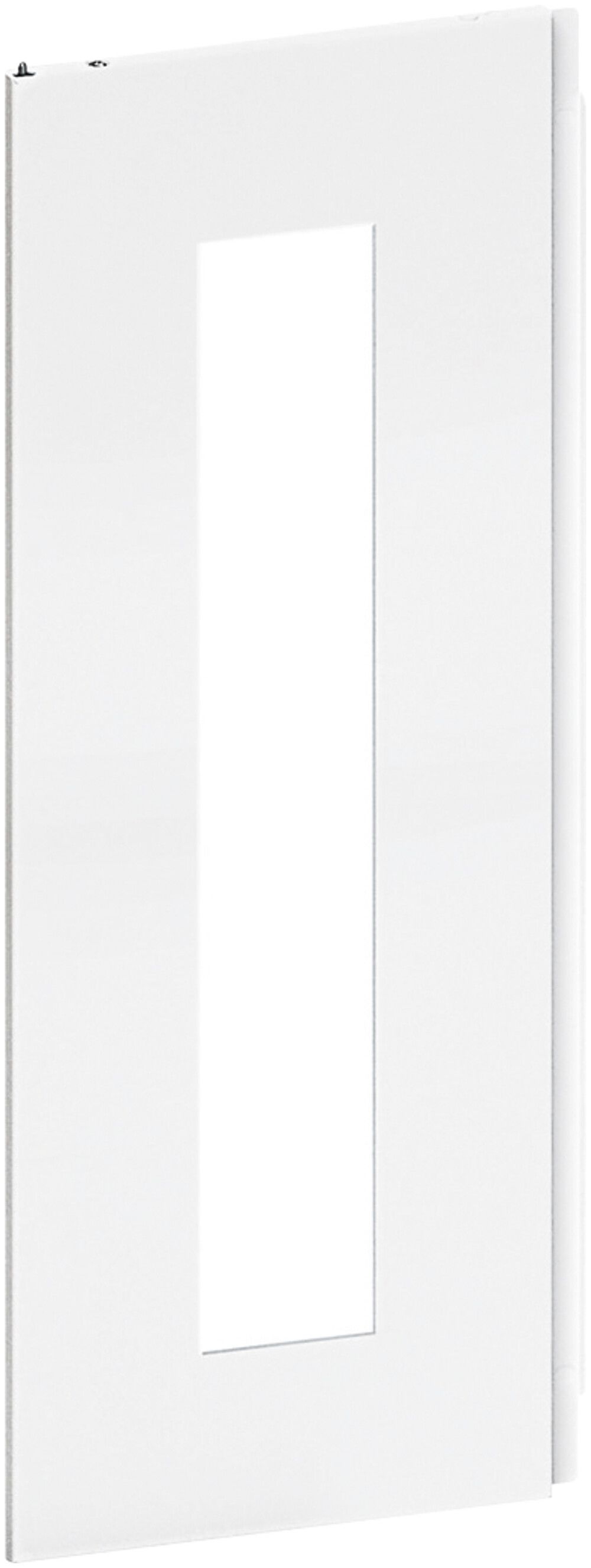 Tür links Hager univers 248×619×12mm Sichttür IP44 reinweiss