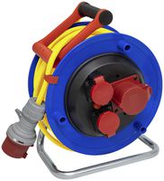 Kabelrolle Garant ST 290 Ø290mm 33m 5×1.5mm² 2×CEE16 1×T25 Kunststoff blau