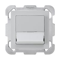 UP-Sonnerietaster kallysto hellgrau A/1L Namensschild 37×15mm Befestigungsplatte