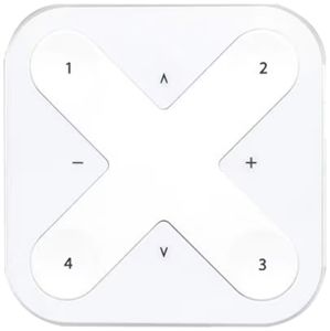 Émetteur mural RF AP Xpress YMOCA-WWSW, à piles, Casambi, blanc