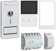 Set Video elcom.home für 1Wohnung Innenstation weiss/Aussenstation weiss