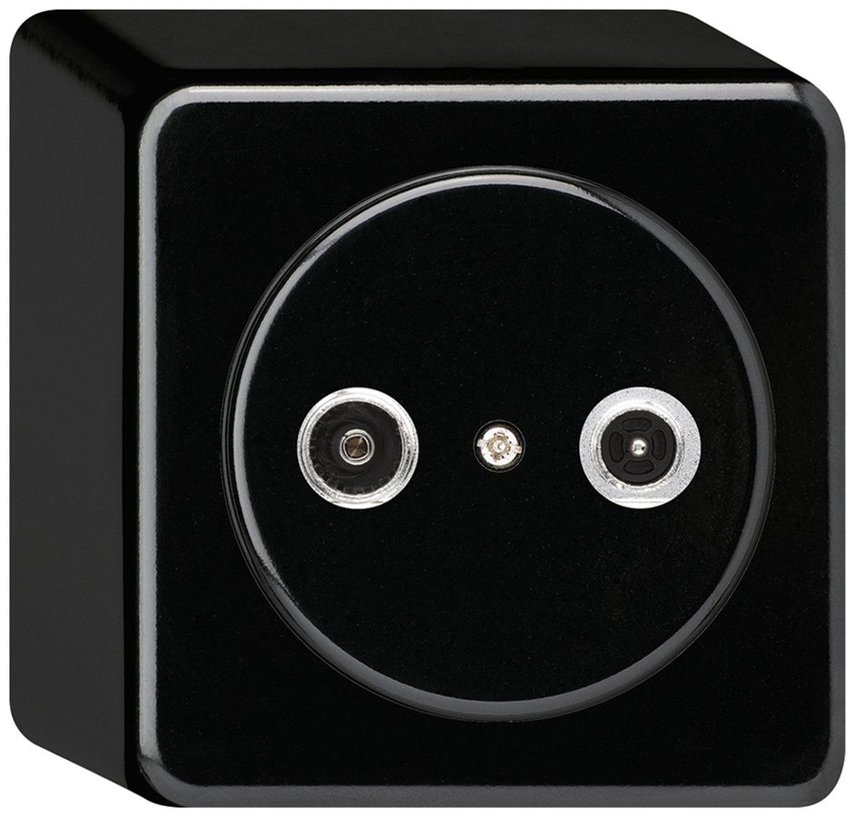 AP-Antennendose basico TV-R 23dB 2GHz schwarz