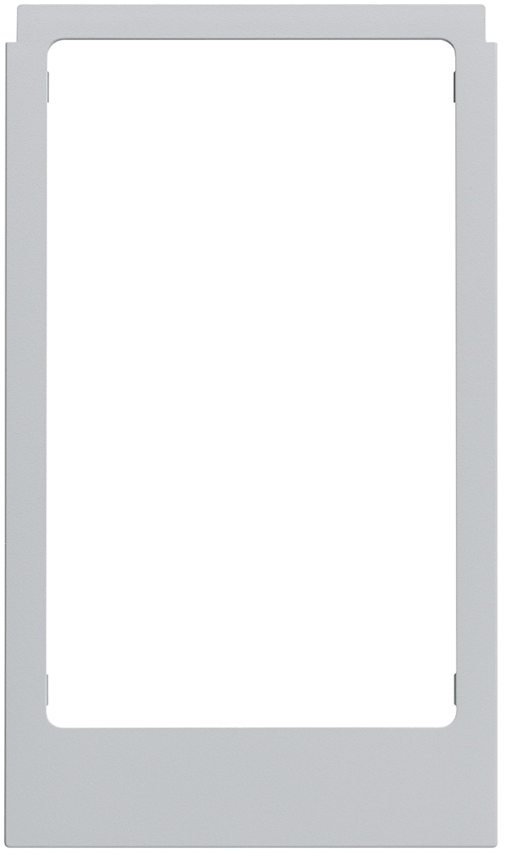 Designrahmen Video Hager elcom.touch eckig hellgrau