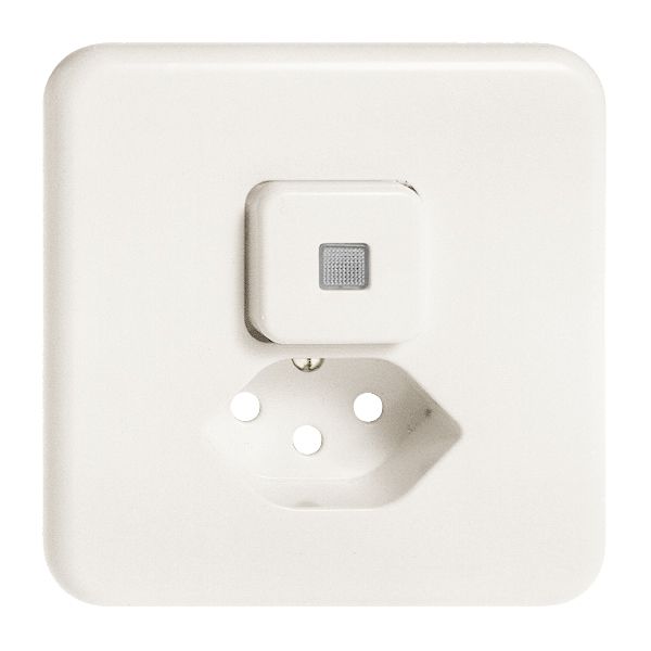 Kit frontale INC FH T13 bianco 86×86mm con lente