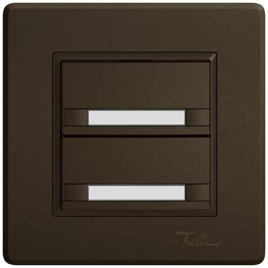 UP-Universaltaster EDIZIO.liv UNI SNAPFIX® 5…48V o.LED 2× 2-Tbed.Pap.br