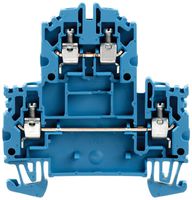 Borne multi-étage Weidmüller WDK N connexion à vis 4mm² 2 étages bleu