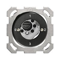 UP-Drehschalter FH 5/1L schwarz für Sicherheitsschloss, ohne Zylinder