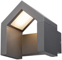 LED-Wandleuchte SLV RASCALI WL 8W 330lm 3000K IP54 135×120×115mm anthrazit