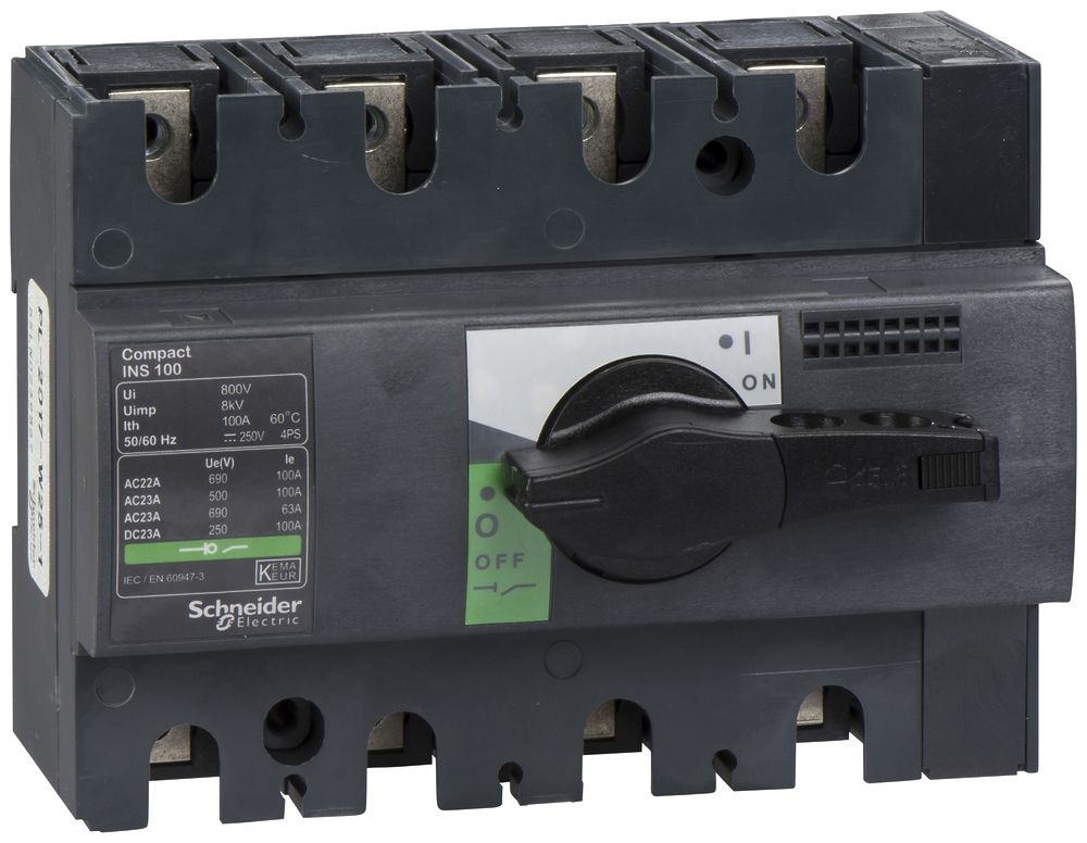 EB-Lasttrennschalter Schneider Electric NS-I 100 4L grau/schwarz
