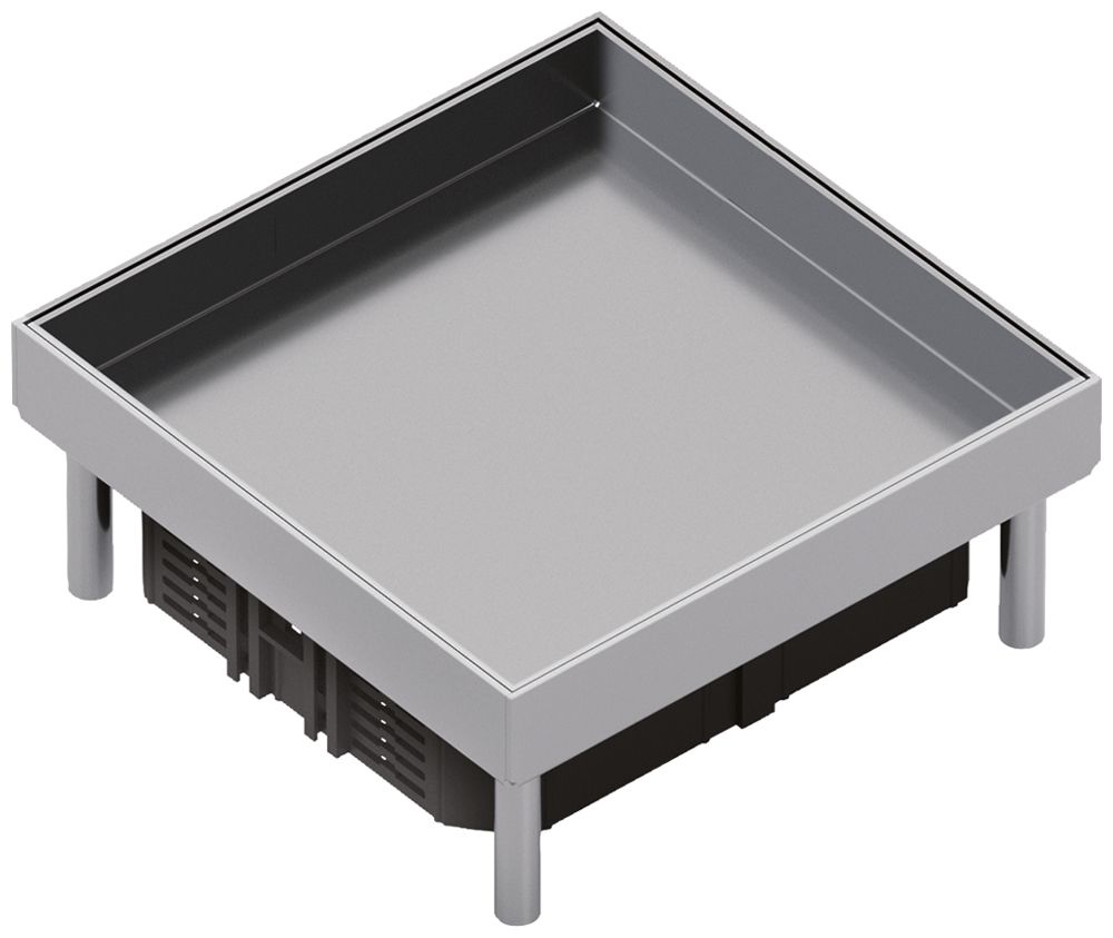 Edelstahlkassette Hager Q06 6 32×200×200mm rostfreier Stahl